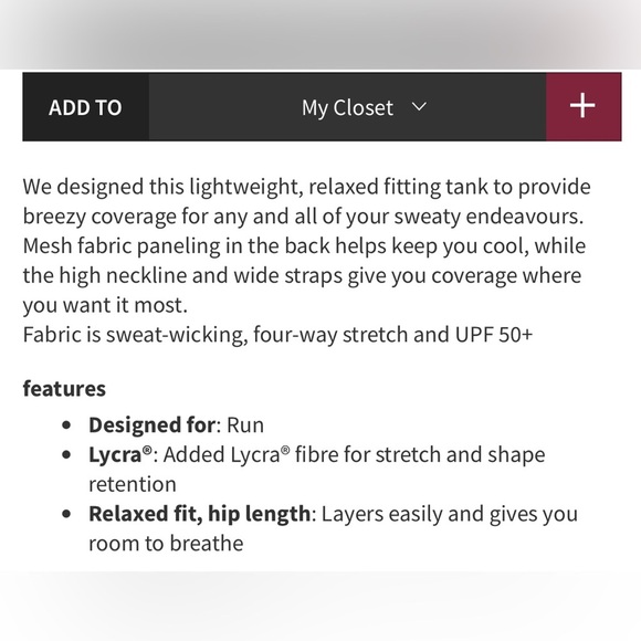 🍋 LULULEMON Sculpt Tank II Grey size 4. Excellent condition super lightweight - Picture 9 of 9